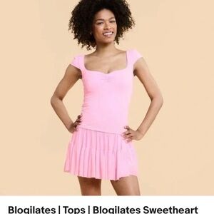 Blogilates Pink Sweetheart Baby Tee